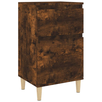 Smoked Oak Bedside Cabinet - 40x35x70 cm Modern Design