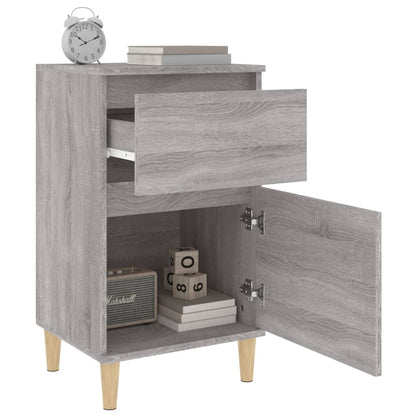 Grey Sonoma Bedside Cabinet - 40x35x70 cm | Stylish & Functional