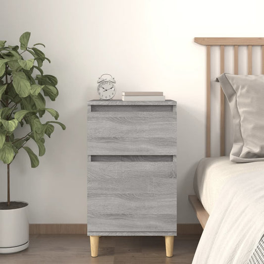 Grey Sonoma Bedside Cabinet - 40x35x70 cm | Stylish & Functional