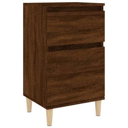 Brown Oak Bedside Cabinet 40x35x70 cm - Stylish & Functional Design