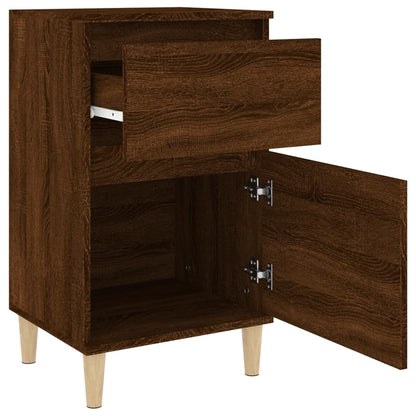 Brown Oak Bedside Cabinet 40x35x70 cm - Stylish & Functional Design