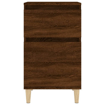 Brown Oak Bedside Cabinets Set of 2 - 40x35x70 cm