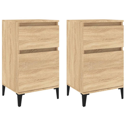 Sonoma Oak Bedside Cabinets 2 pcs - 40x35x70 cm Elegant Storage