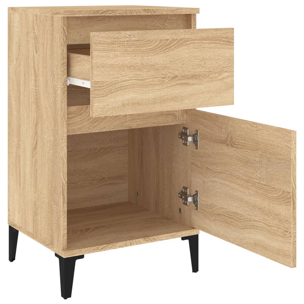 Sonoma Oak Bedside Cabinets 2 pcs - 40x35x70 cm Elegant Storage