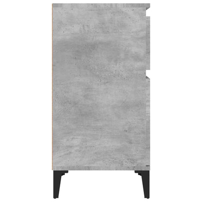 Concrete Grey Bedside Cabinets Set of 2 - 40x35x70 cm