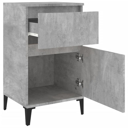 Concrete Grey Bedside Cabinets Set of 2 - 40x35x70 cm