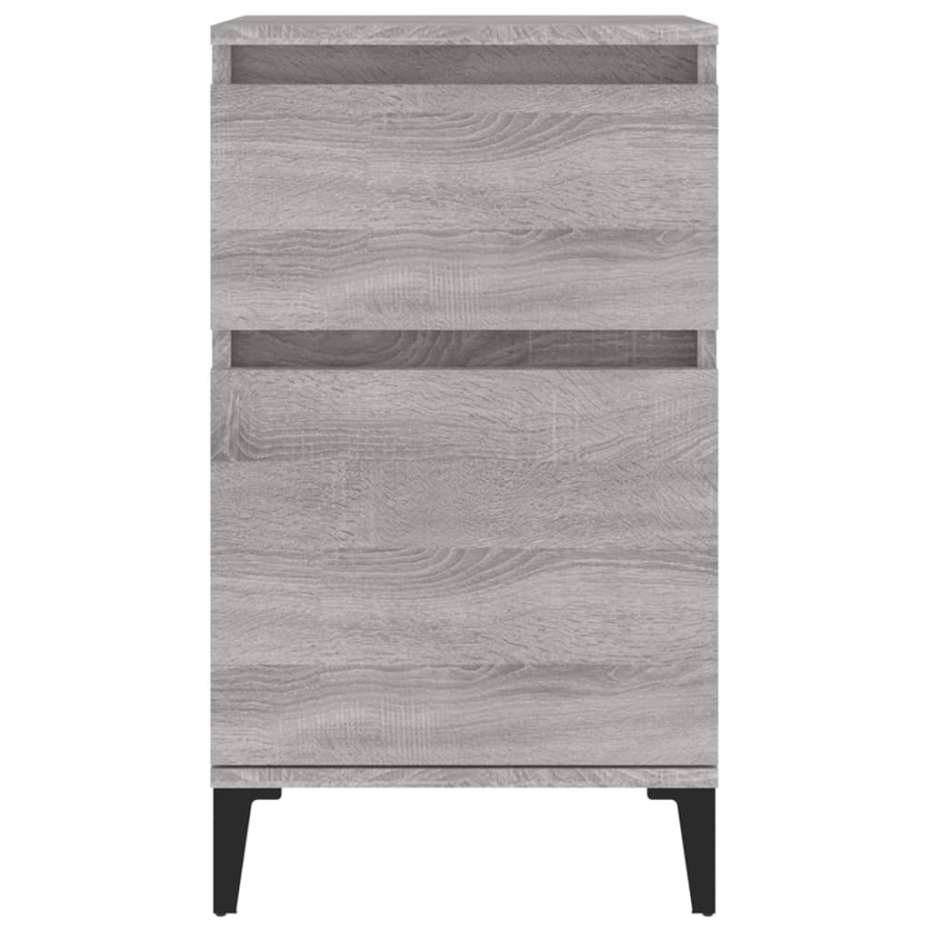 Grey Sonoma Bedside Cabinets Set of 2 - 40x35x70 cm
