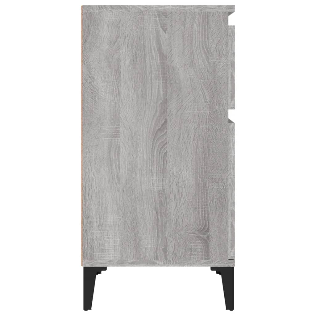 Grey Sonoma Bedside Cabinets Set of 2 - 40x35x70 cm