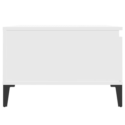 Coffee Table White 55x55x36.5 cm Engineered Wood