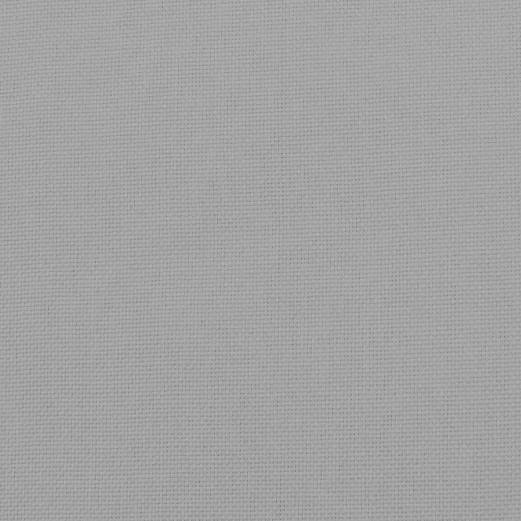 Footstool Light Grey 51x41x40 cm Fabric