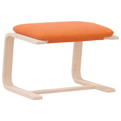 Footstool Dark Yellow 51x41x40 cm Fabric