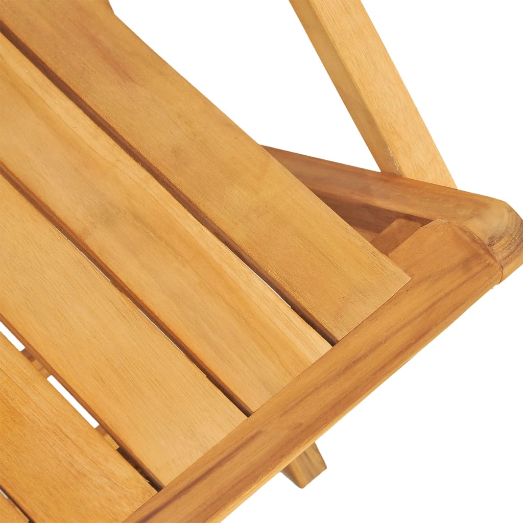 8-Piece Solid Teak Folding Garden Chairs 55x61x90 cm