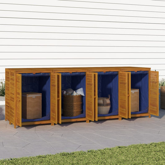 Acacia Solid Wood Garden Storage Box 280x87x104 cm