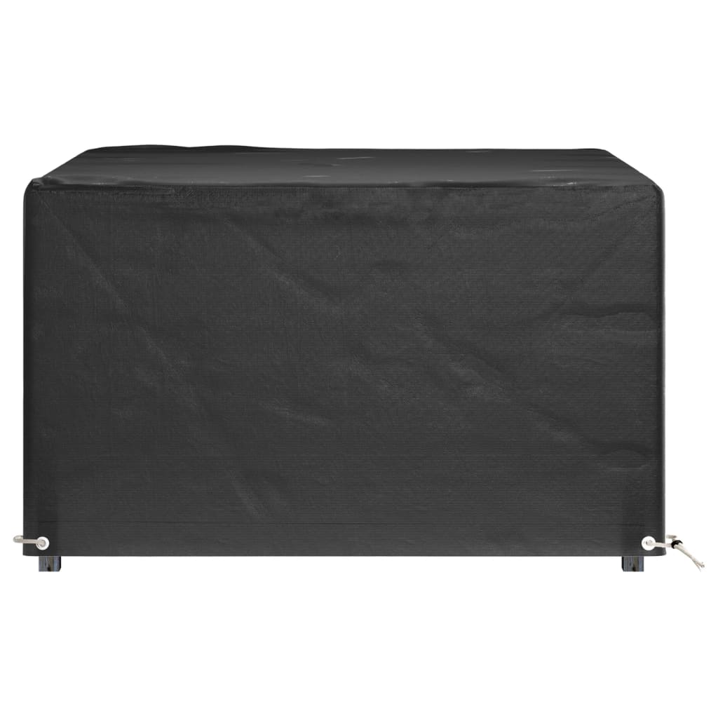Waterproof Square Garden Furniture Covers, Beige 132x132x80 cm, 2 pcs