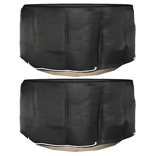 Waterproof Garden Furniture Covers Set - 2pcs, Ø230x90cm, Black