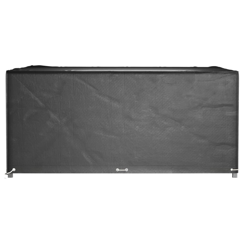 Waterproof Square Garden Furniture Covers 2pcs, Black 250x250x90 cm