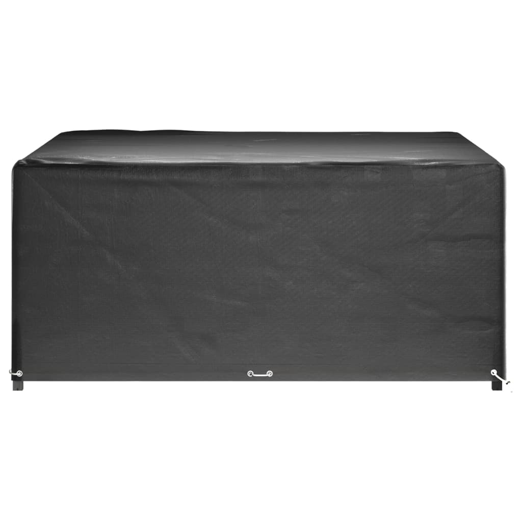 Waterproof Square Garden Furniture Covers 2pcs, Black 250x250x90 cm