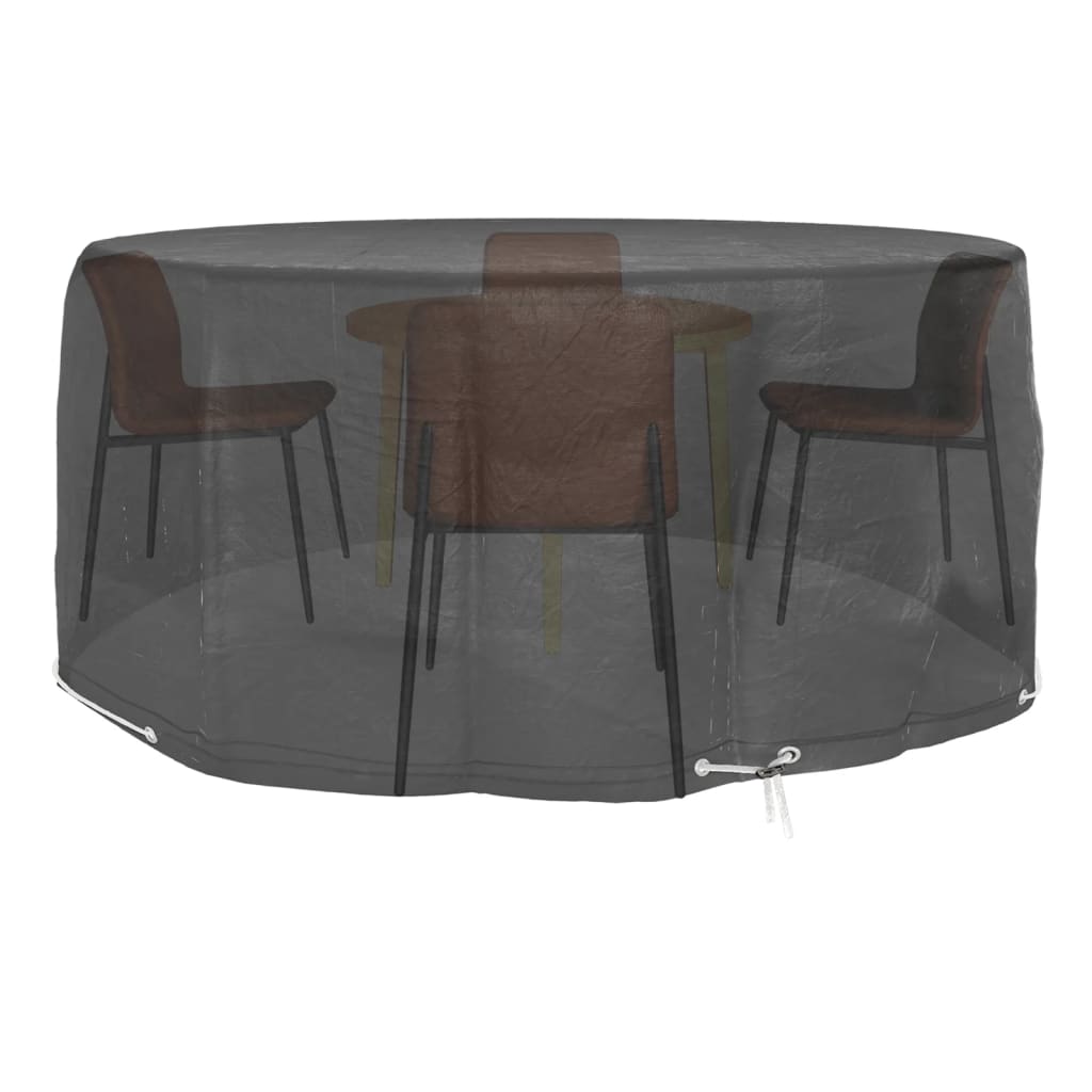 Round Garden Furniture Covers 2pcs, Waterproof, 10 Eyelets, Ø260x90 cm