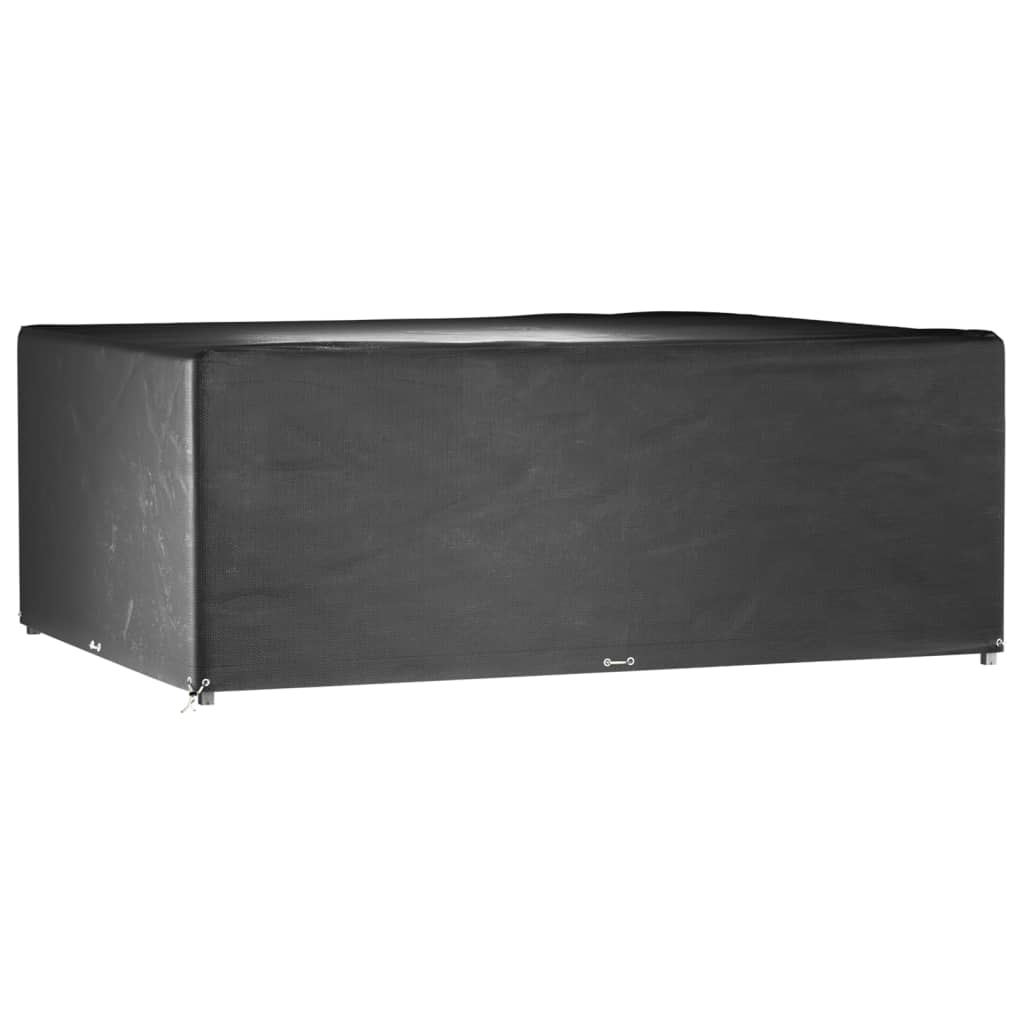 Durable Grey Garden Furniture Covers 2 pcs, 16 Eyelets, 300x250x90 cm