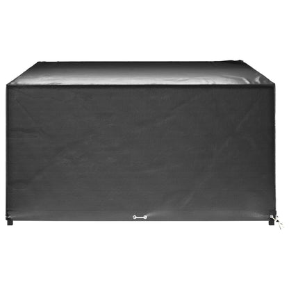 Durable Grey Garden Furniture Covers 2 pcs, 16 Eyelets, 300x250x90 cm