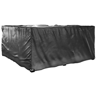 Durable Black L-Shaped Garden Furniture Covers 2pcs 185x185x90 cm