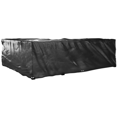 Waterproof L-Shaped Garden Furniture Covers, 2 pcs, 18 Eyelets, Black