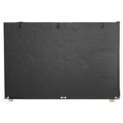 Durable Polyethylene Swing Bench Covers 2pcs - 12 Eyelets 215x150x130/150 cm