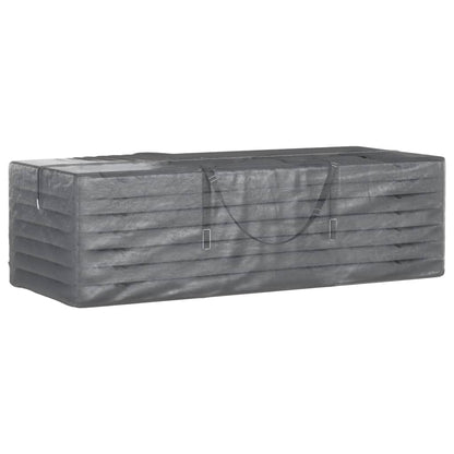 Durable Black Polyethylene Garden Cushion Storage Bags Set - 135x40x55 cm