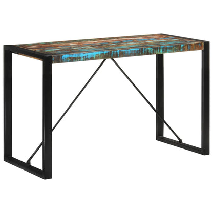 Solid Reclaimed Wood Dining Table 120x55x76 cm Eco-Friendly Design
