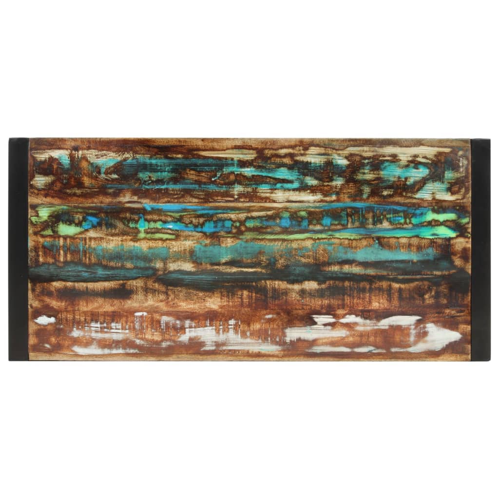 Solid Reclaimed Wood Dining Table 120x55x76 cm Eco-Friendly Design