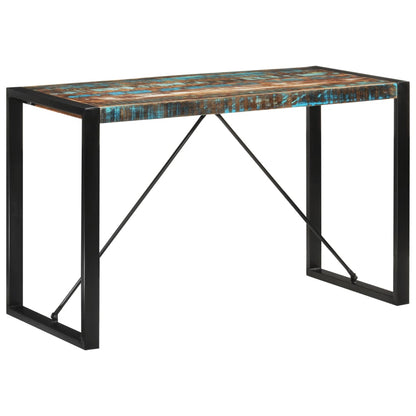 Solid Reclaimed Wood Dining Table 120x55x76 cm Eco-Friendly Design