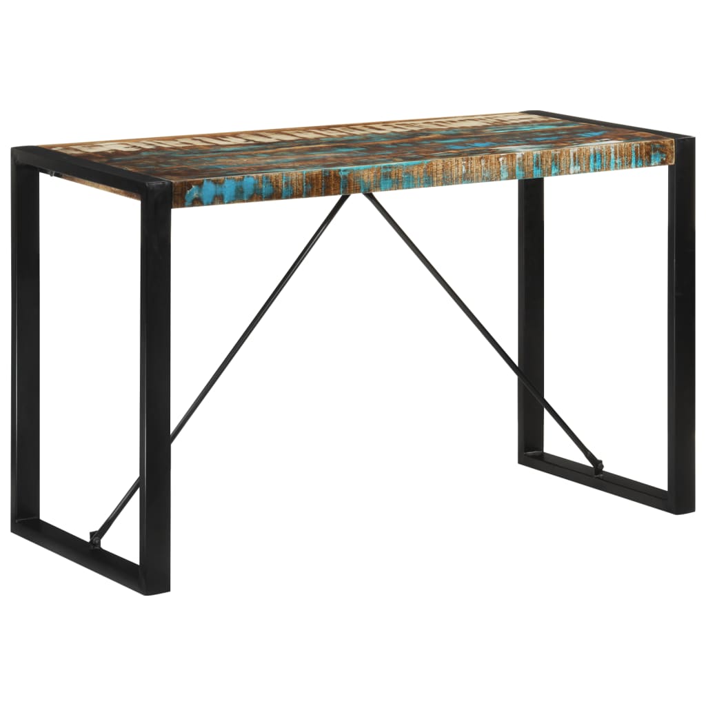 Solid Reclaimed Wood Dining Table 120x55x76 cm Eco-Friendly Design