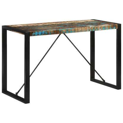 Solid Reclaimed Wood Dining Table 120x55x76 cm Eco-Friendly Design