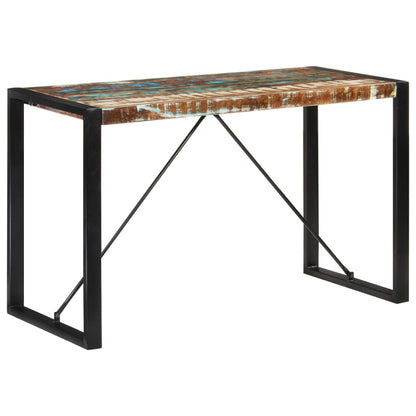 Solid Reclaimed Wood Dining Table 120x55x76 cm Eco-Friendly Design