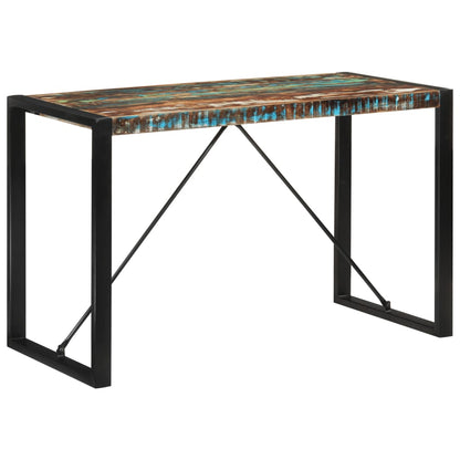 Solid Reclaimed Wood Dining Table 120x55x76 cm Eco-Friendly Design