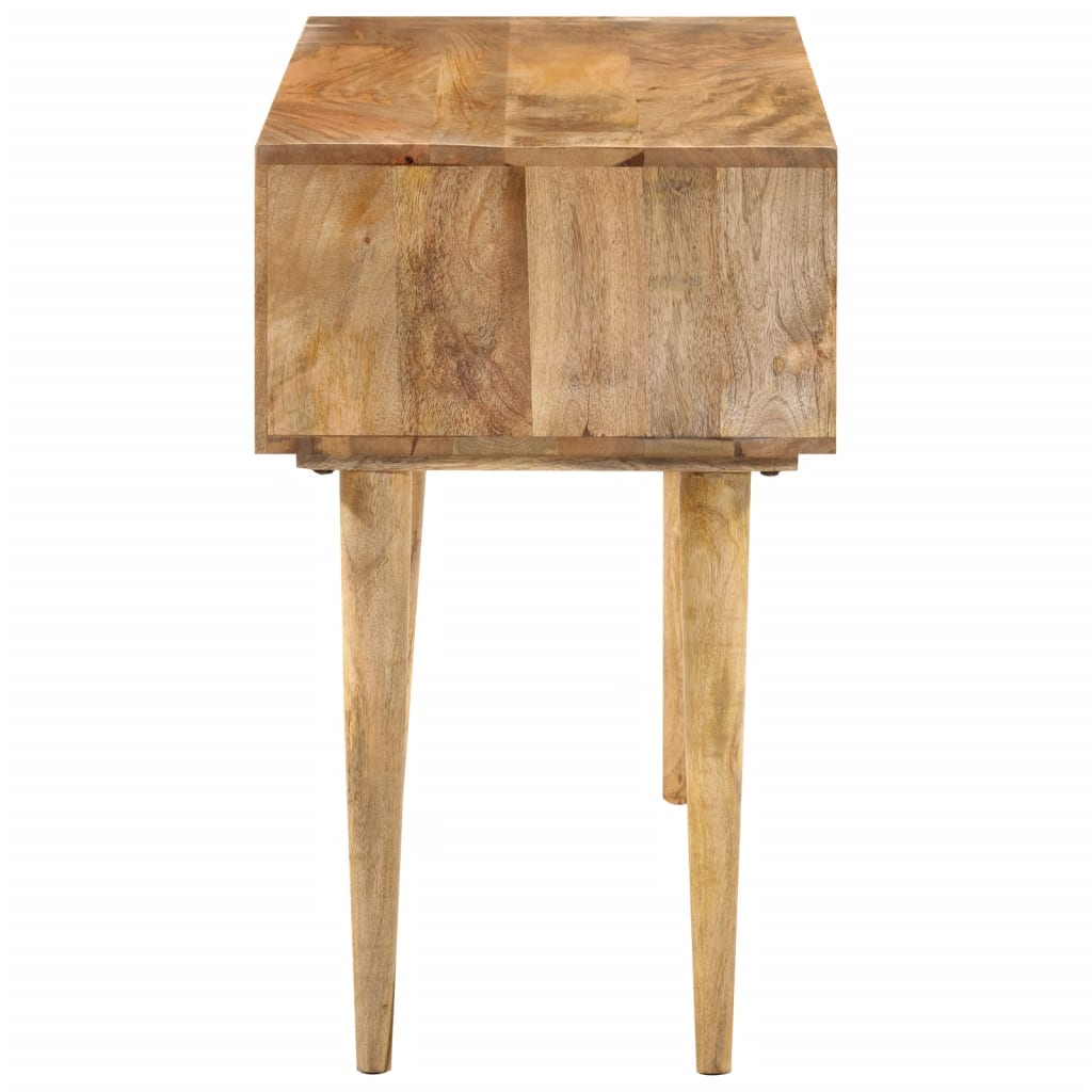 Solid Mango Wood Desk with Drawers - 110x47x76 cm