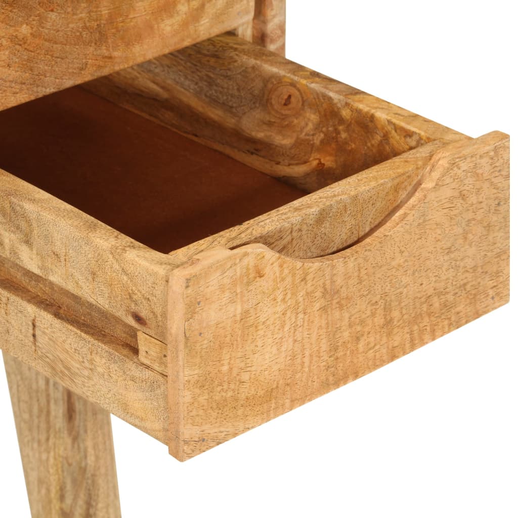 Solid Mango Wood Desk with Drawers - 110x47x76 cm