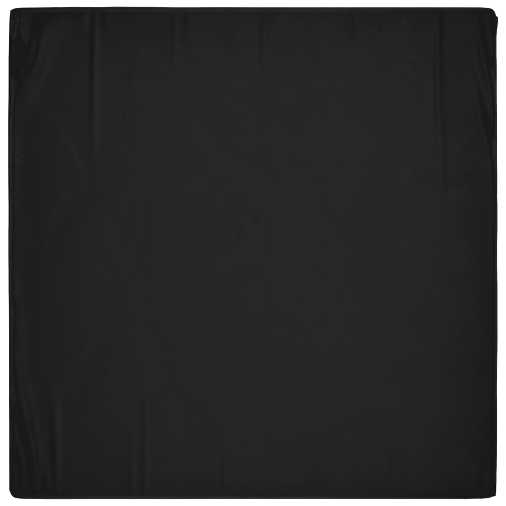 Heavy-Duty Black Garden Furniture Cover, 8 Eyelets, 132x132x80 cm