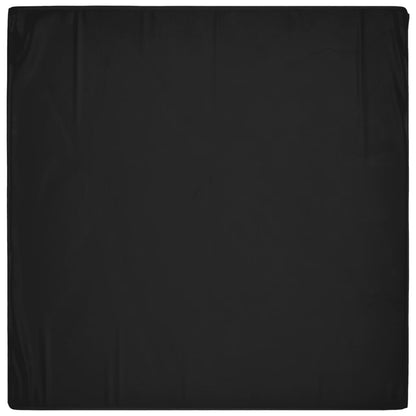 Heavy-Duty Black Garden Furniture Cover, 8 Eyelets, 132x132x80 cm