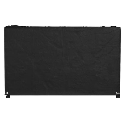Durable Black Garden Furniture Cover, 8 Eyelets, 170x94x70 cm