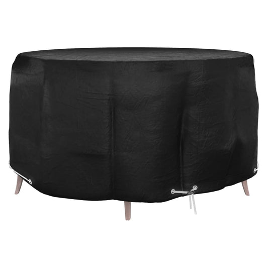 Durable Green Round Garden Furniture Cover Ø230x90 cm with Eyelets