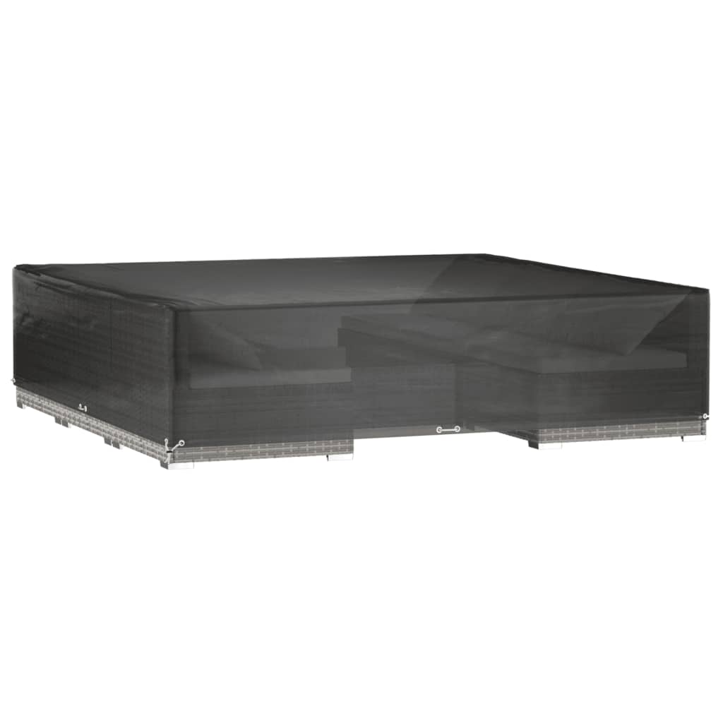 Durable Green Square Garden Furniture Cover, 240x240x55 cm, 16 Eyelets