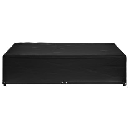 Durable Green Square Garden Furniture Cover, 240x240x55 cm, 16 Eyelets