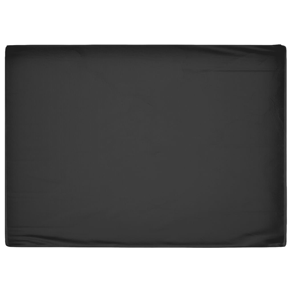 Durable Black Garden Furniture Cover, 12 Eyelets, 240x180x80 cm