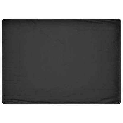 Durable Black Garden Furniture Cover, 12 Eyelets, 240x180x80 cm