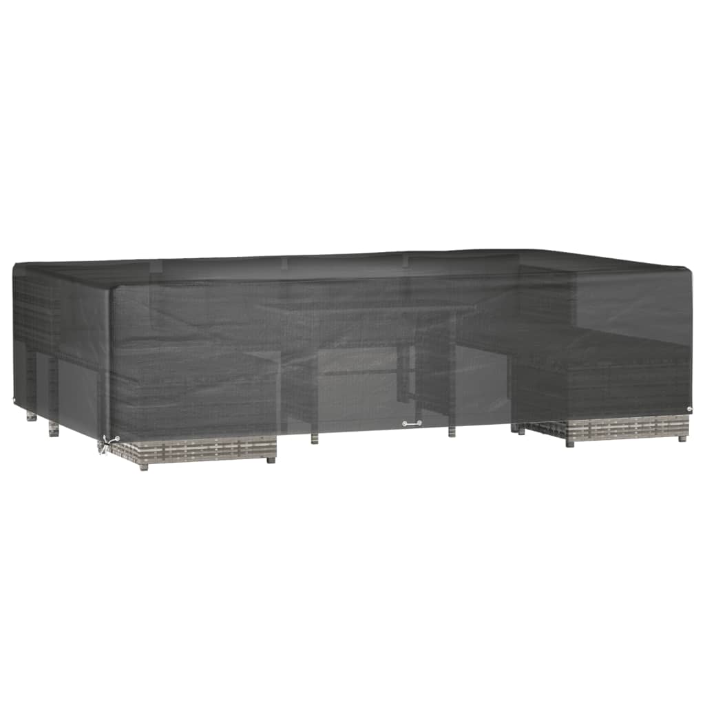 Durable Green Garden Furniture Cover 12 Eyelets, 315x180x75 cm