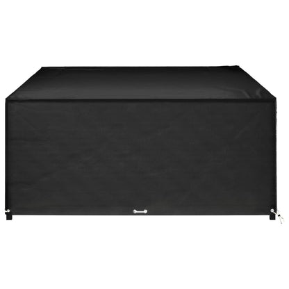 Waterproof 16-Eyelet Garden Furniture Cover, 325x205x90 cm, Black