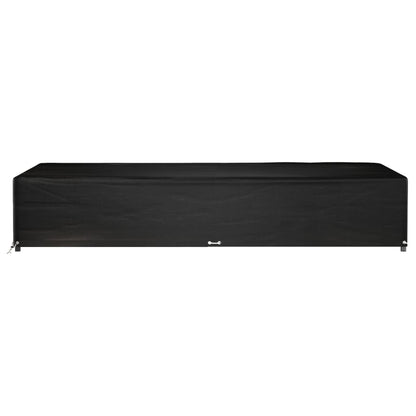 Waterproof Black Garden Furniture Cover 325x205x60 cm, 16 Eyelets