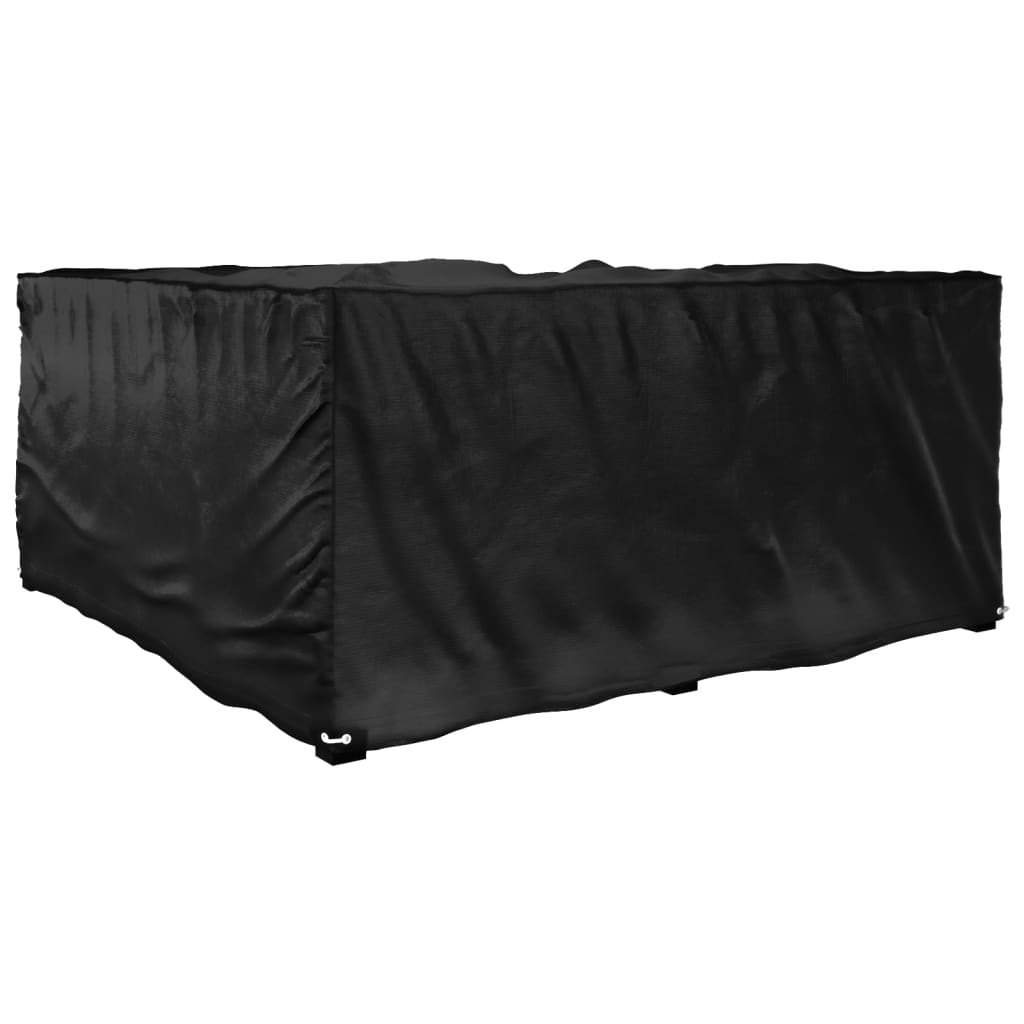 Durable Green L-Shaped Garden Furniture Cover with 12 Eyelets, 185x185x90cm