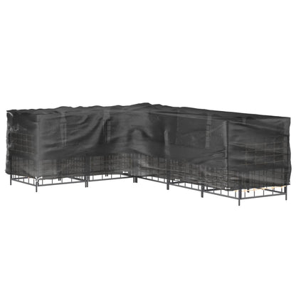 Weatherproof L-Shaped Garden Furniture Cover, 18 Eyelets, 285x220x80 cm